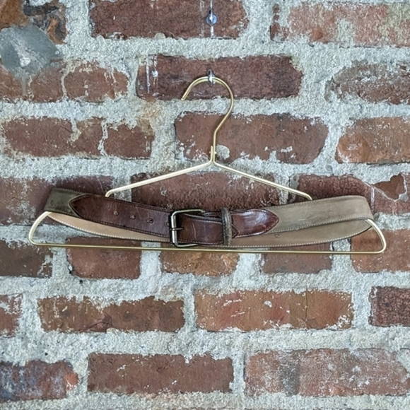 Jamie Size 32 Brown & Tan Leather Belt - Picture 2 of 4